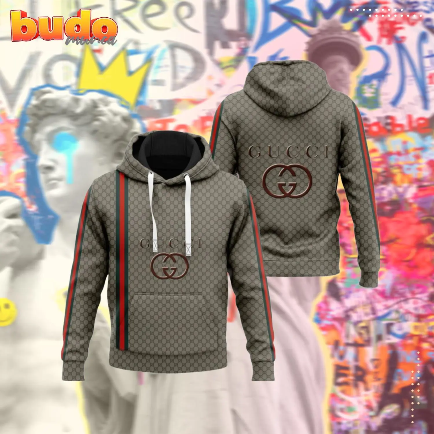 Hoodie khaki luxury unisex premium hoodie luxury brand outfit for men women - hot new